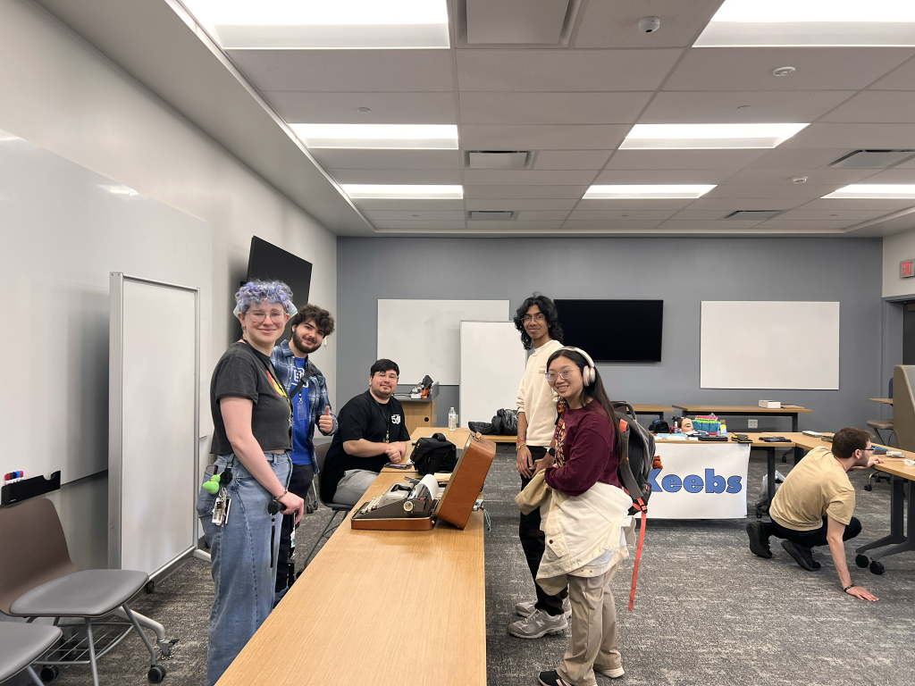 Smiling happy people